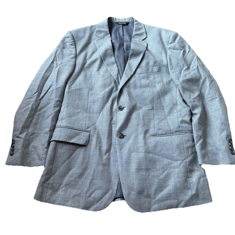 Jos A Bank Sportcoat 43R‎ Men Wool Blue Gray Herringbone Blazer Jacket